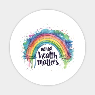 Mental Health Matters Rainbow Magnet